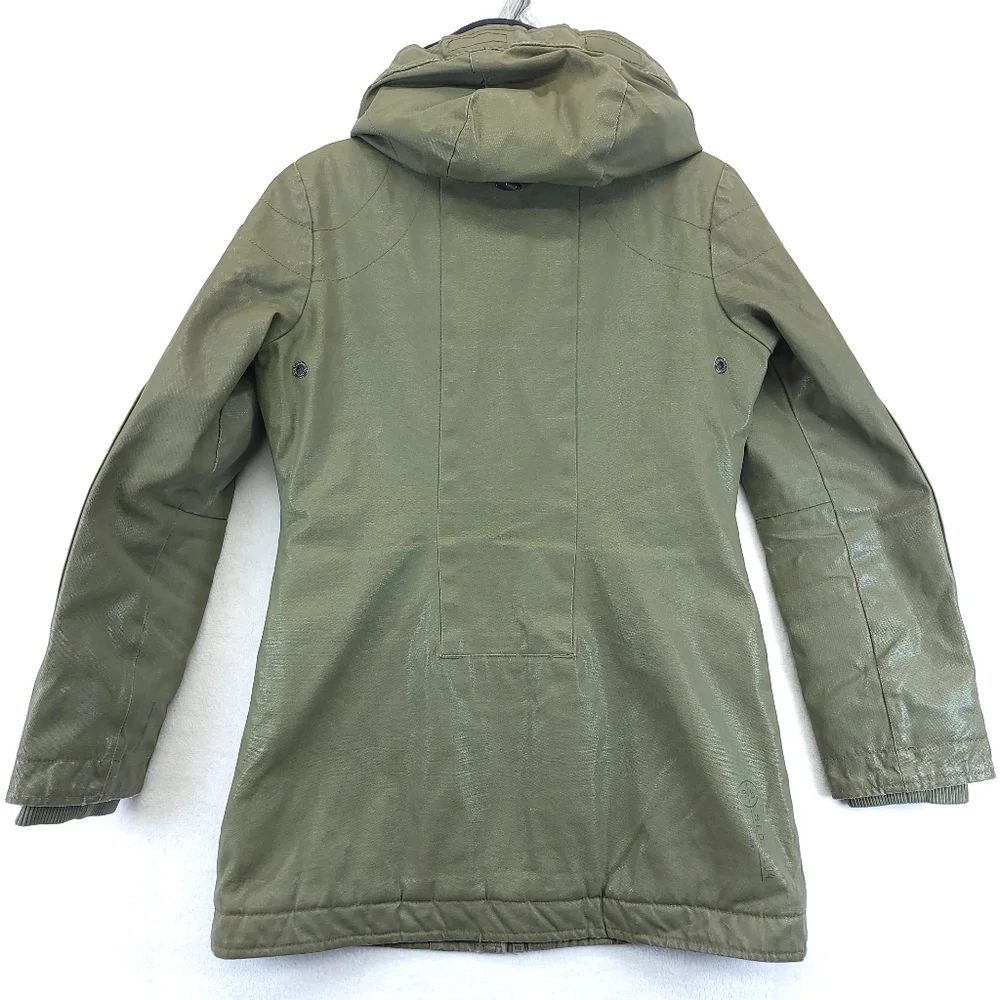 G-STAR RAW DUTY JKT Women's Jacket Size XS Green Full Zip Pockets Hooded 5204